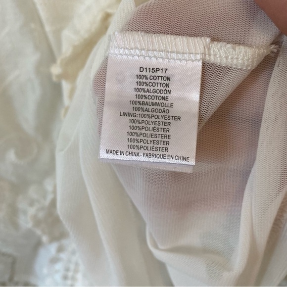 Holly Bracken Lace Boho Tunic White Sz Medium - Picture 8 of 10